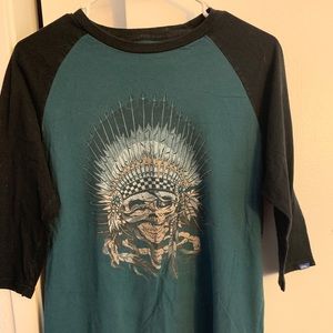 Vans Quarter Length Sleeve T Shirt